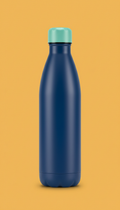 Minty Teal Metallic Water Bottle